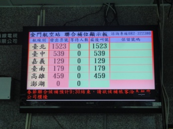 現場螢幕2台 網站及第四台公布