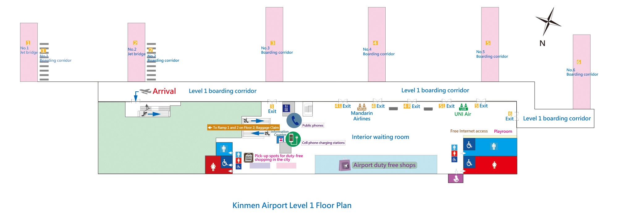 Kinmen Airport Level 1 Floor Plan
