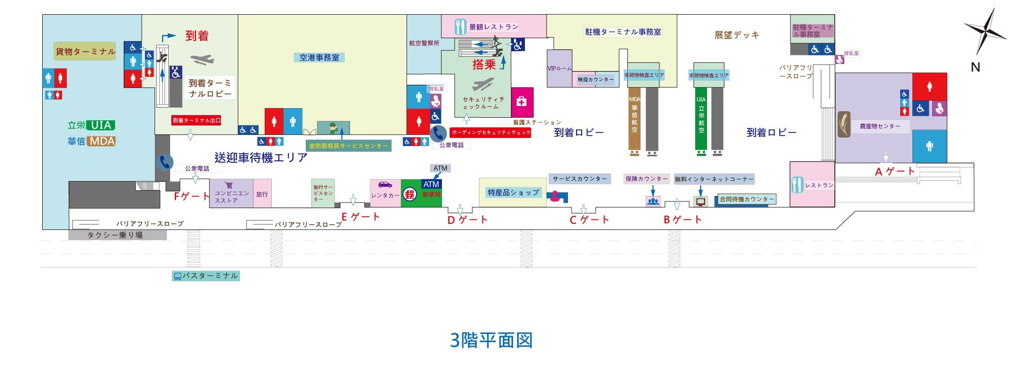 ３Fフロアマップ（クリックすると画像が拡大します）